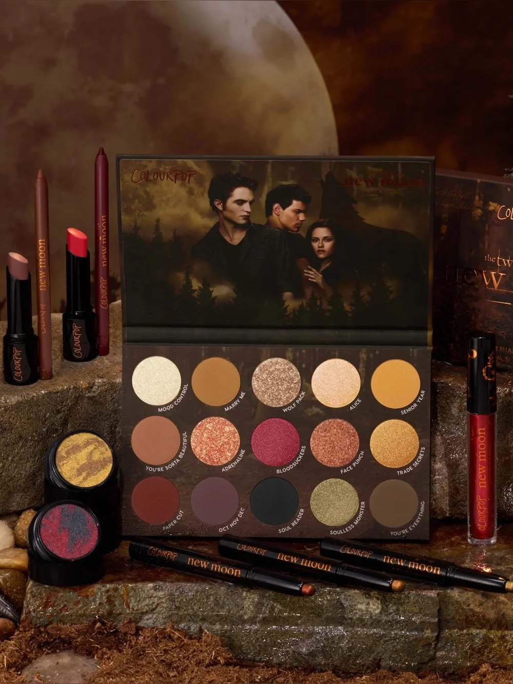 ColourPop New Moon Eyeshadow Palette — Copper, Gold, Burgundy & Taupe